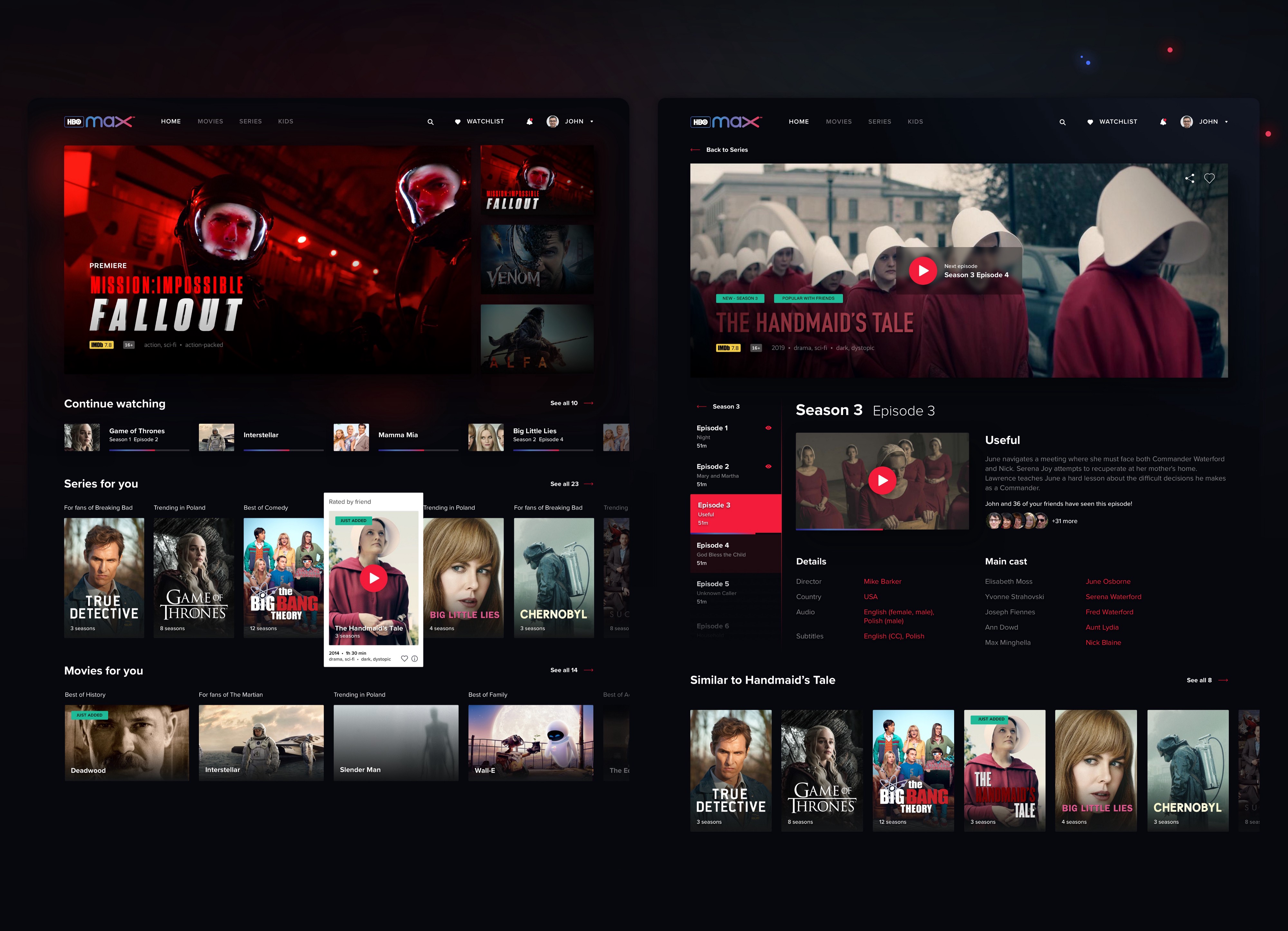 HBO MAX REDESIGN EL PASSION